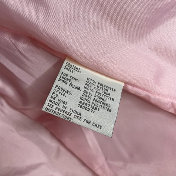 Vintage Junior's Winter Coat 1 Madison Medium M Pink 90's 2000's Puffer Jacket - Picture 7 of 8